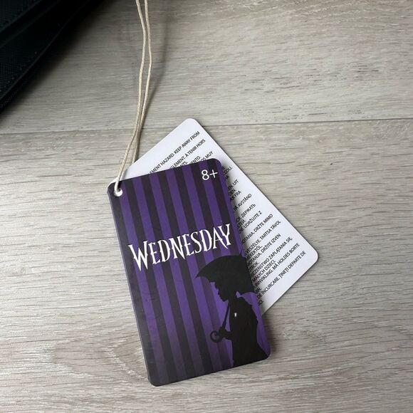 Loungefly Wednesday Addams Nevermore Uniform Cosplay Crossbody Bag black NWT - Picture 11 of 12